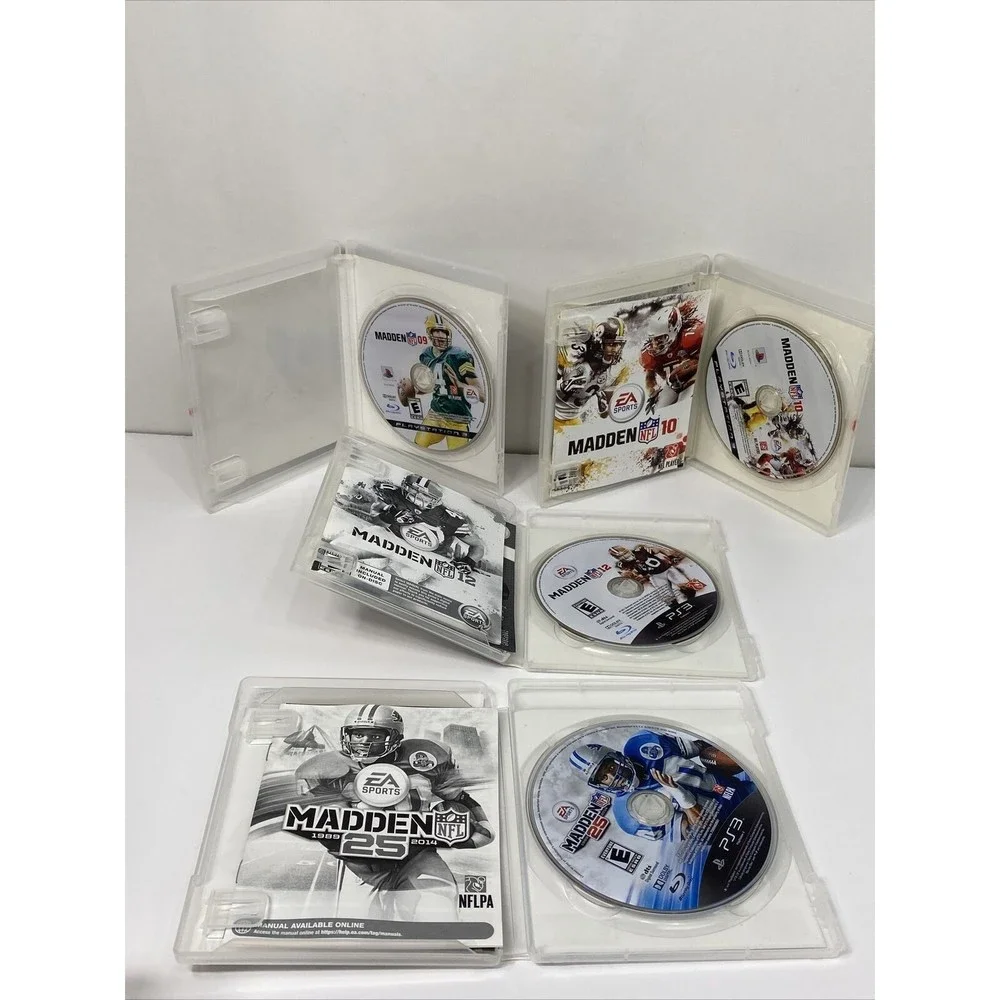 Madden NFL PS3 Games Lot NFL 9 NFL 10 NFL 12 NFL 25 Football PlayStation3
